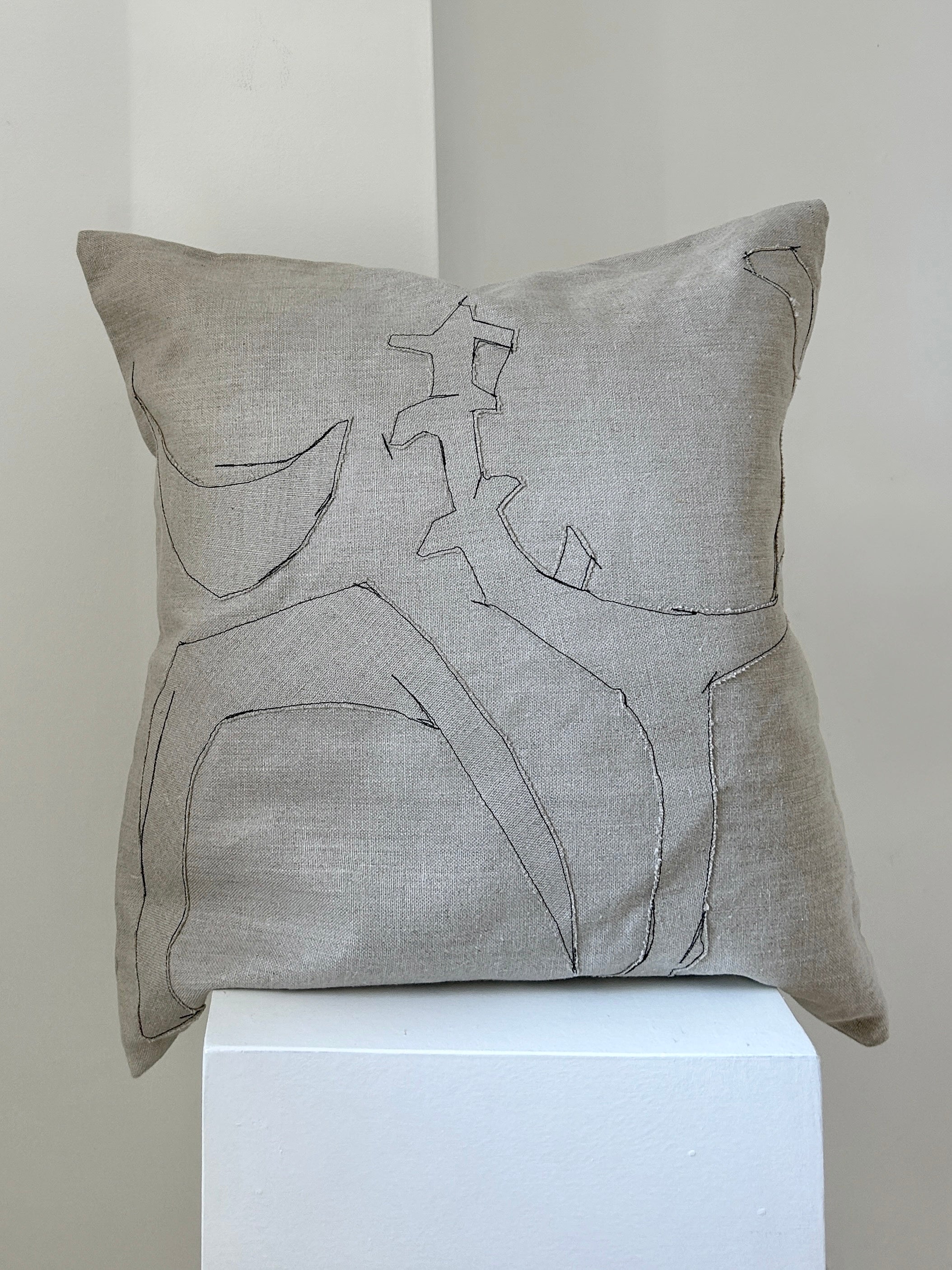 'Tool Shed' | Collage Linen Cushion