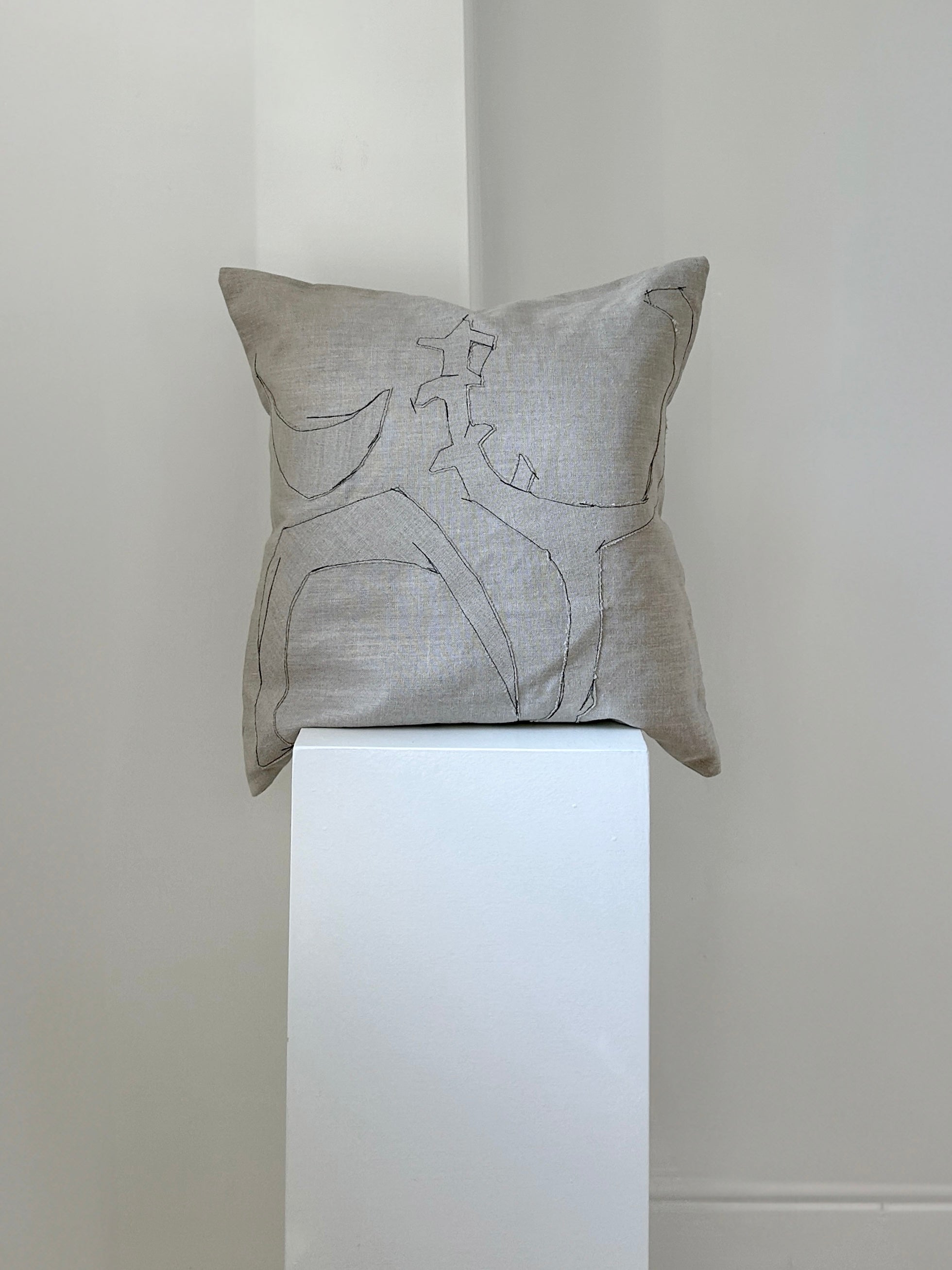 'Tool Shed' | Collage Linen Cushion