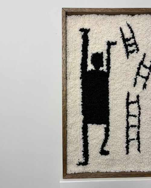 'Always Climbing' | Framed Tufted Wall Piece