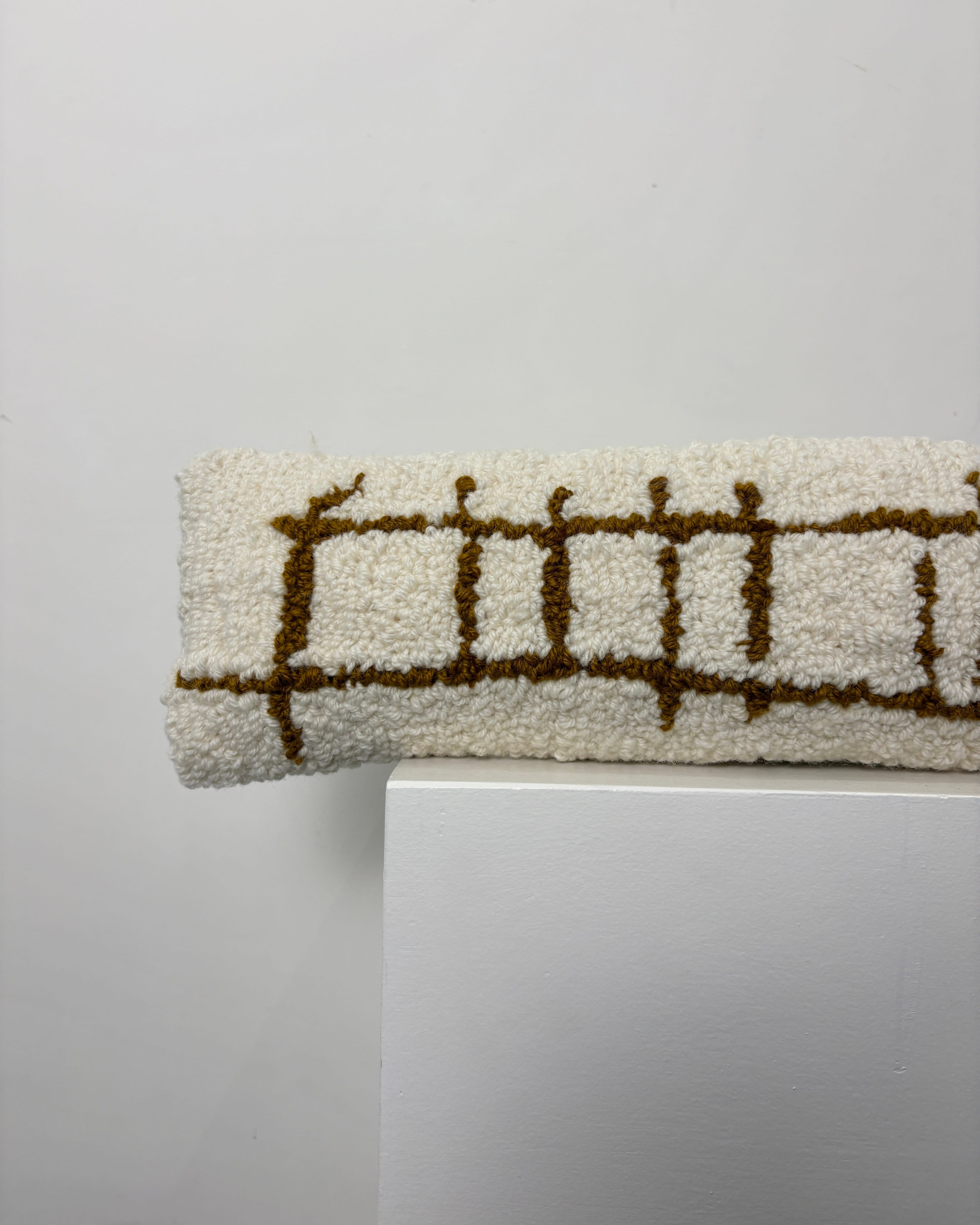 'Elongated Ladder' | Tufted Long Rectangle Cushion
