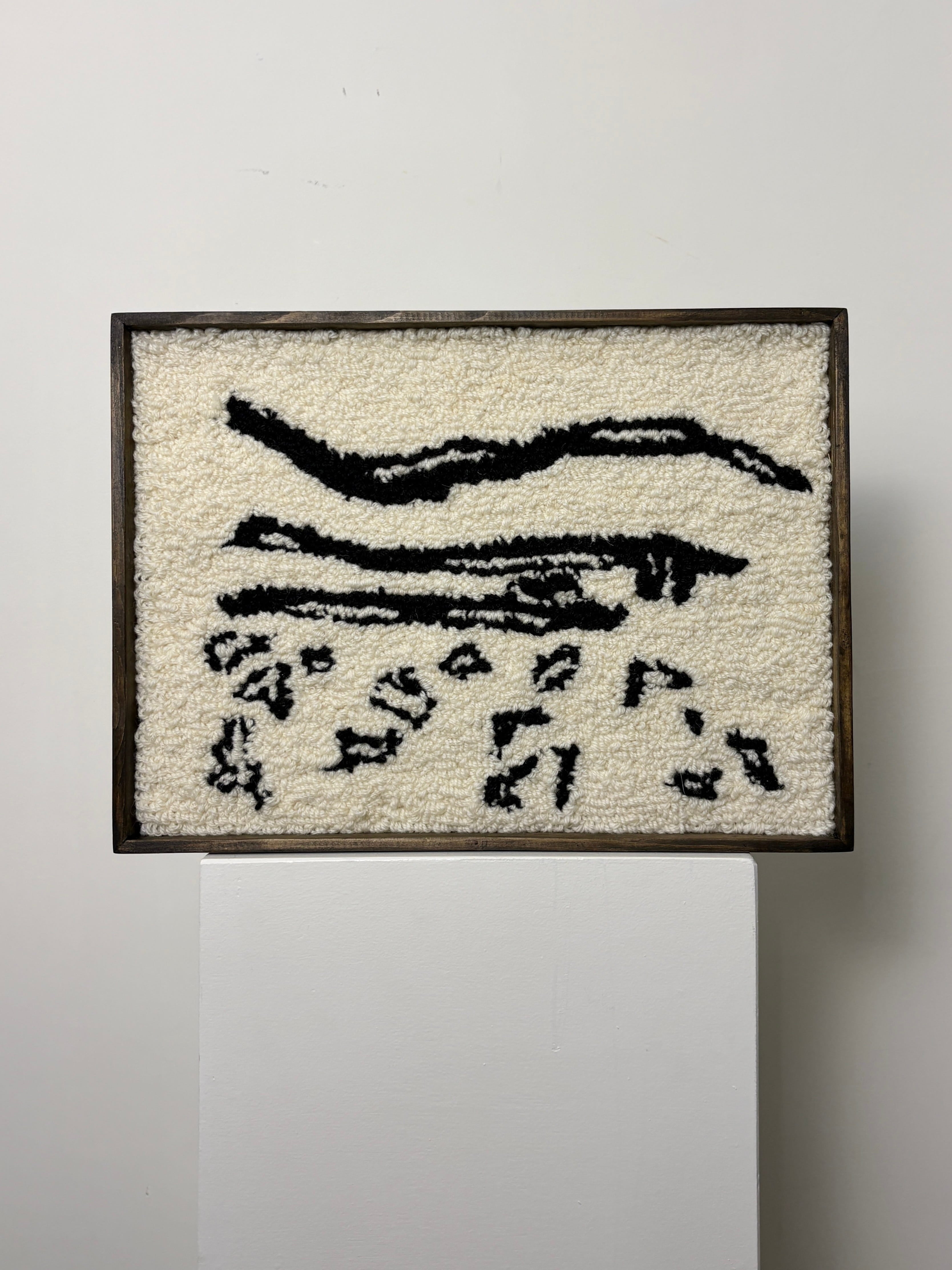 'Landscape Lines' | Framed Tufted Wall Piece