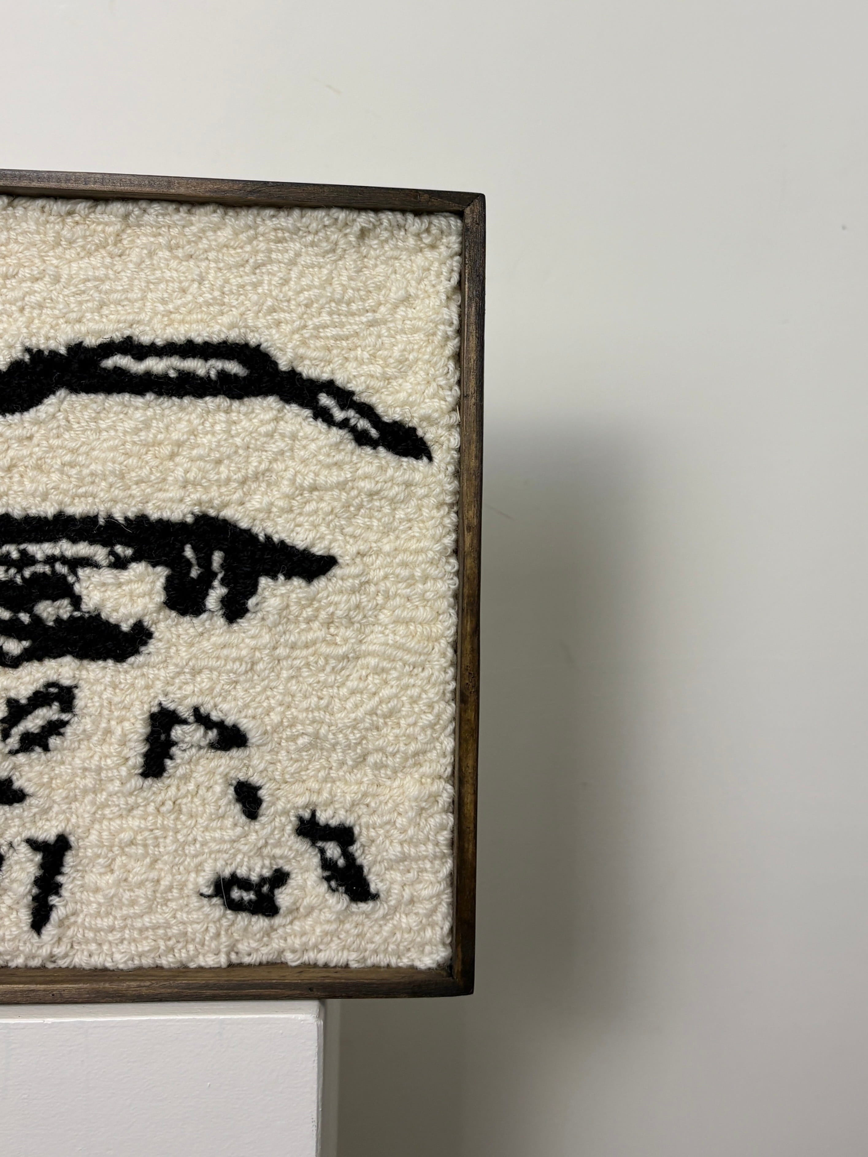 'Landscape Lines' | Framed Tufted Wall Piece