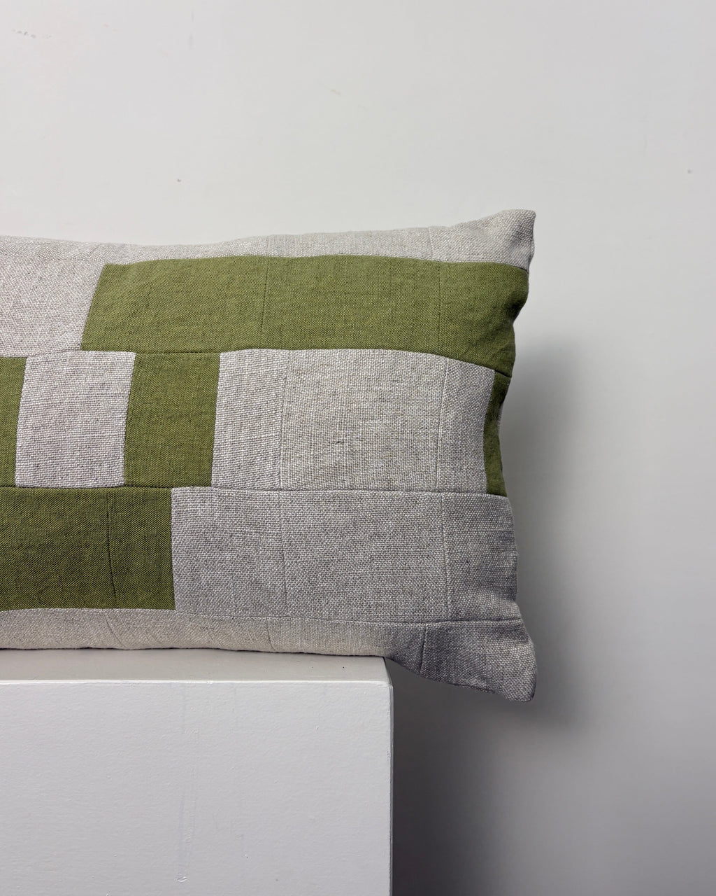 'Serpent' | Seamed Linen Rectangle Cushion