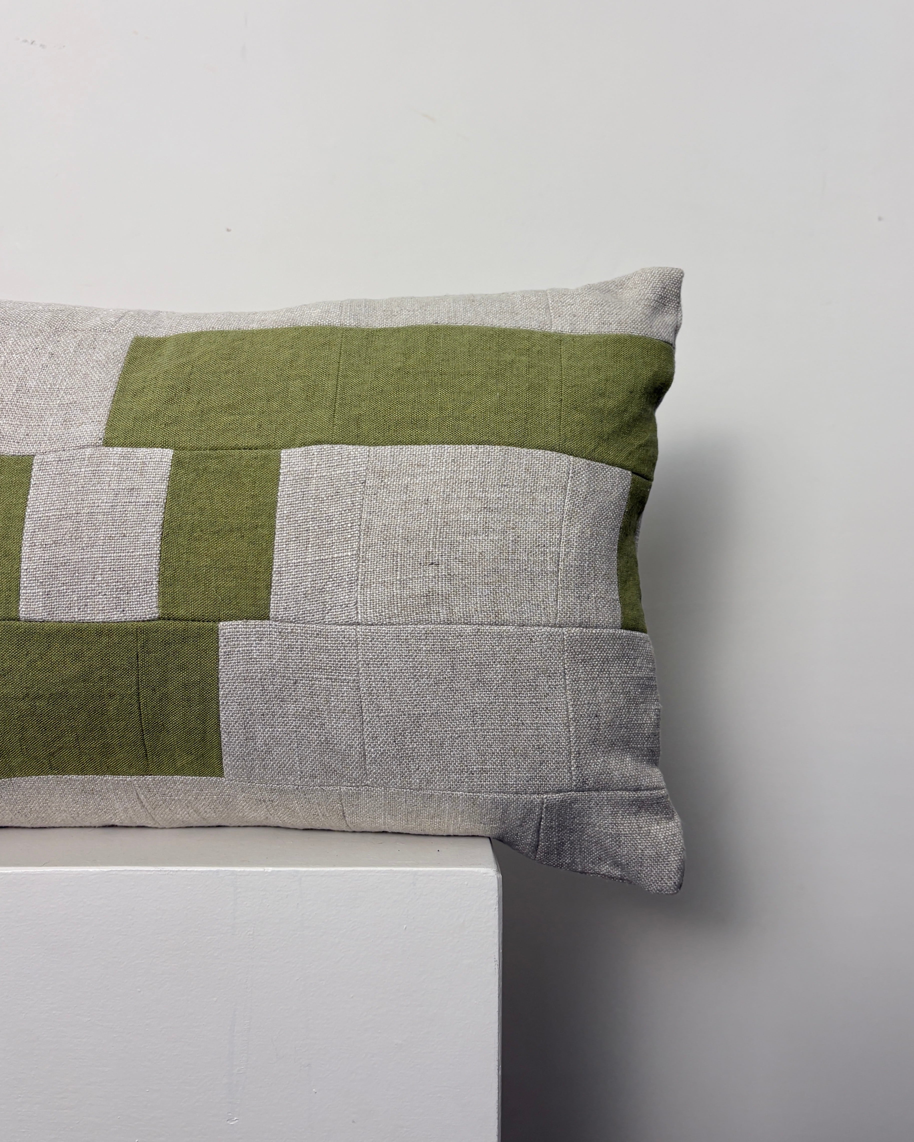 'Serpent' | Seamed Linen Rectangle Cushion
